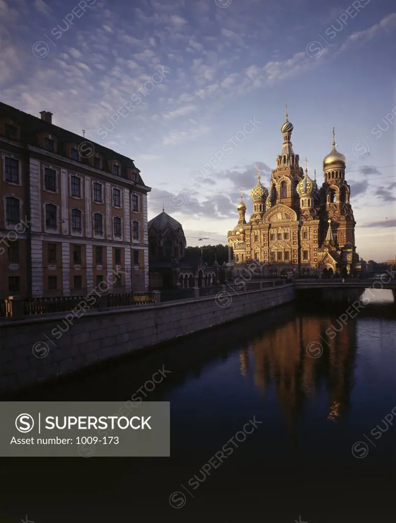 Church on the waterfront, Church of Our Savior on the Spilled Blood, St. Petersburg, Russia