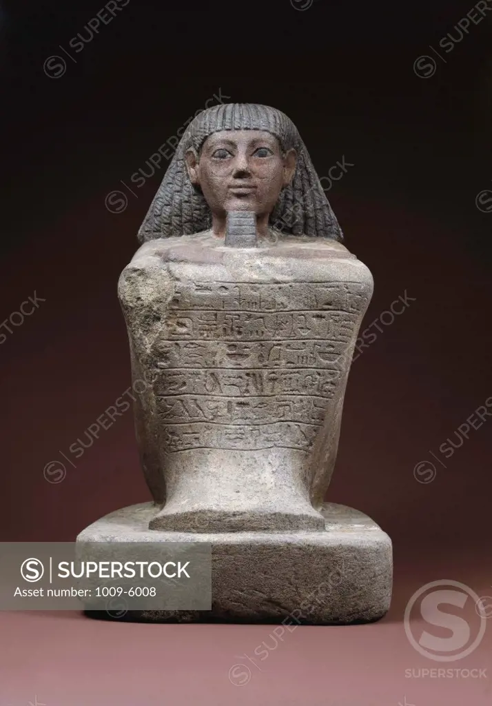 The Statue of Maamiamon Writer  15th Century B.C.,   Artist Unknown  Sculpture Egyptian Hermitage Museum, St. Petersburg 