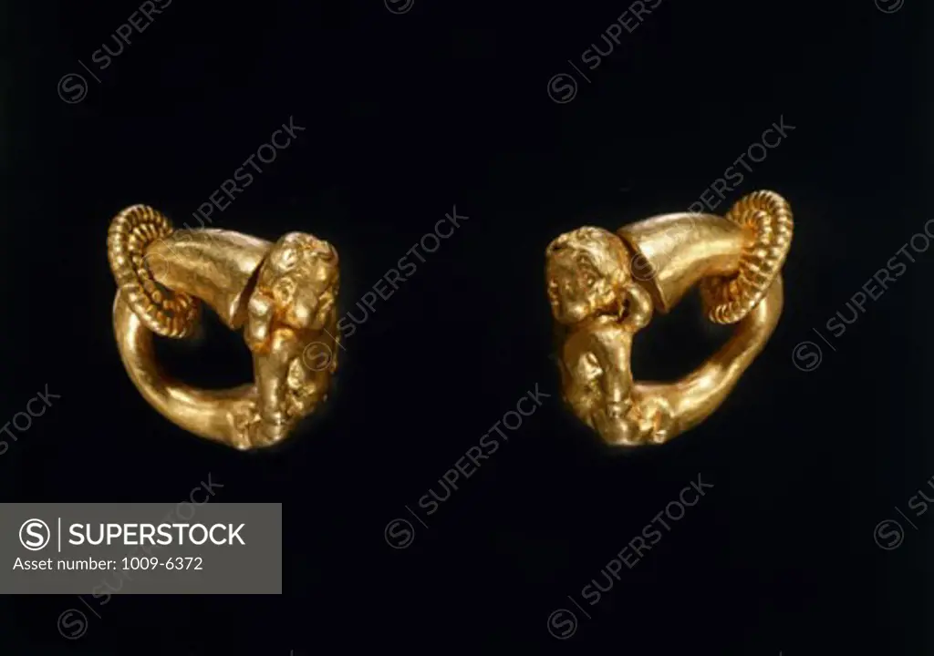 Bactrian Gold: Cupid Earrings Artist Unknown Kabul Museum, Afghanistan 