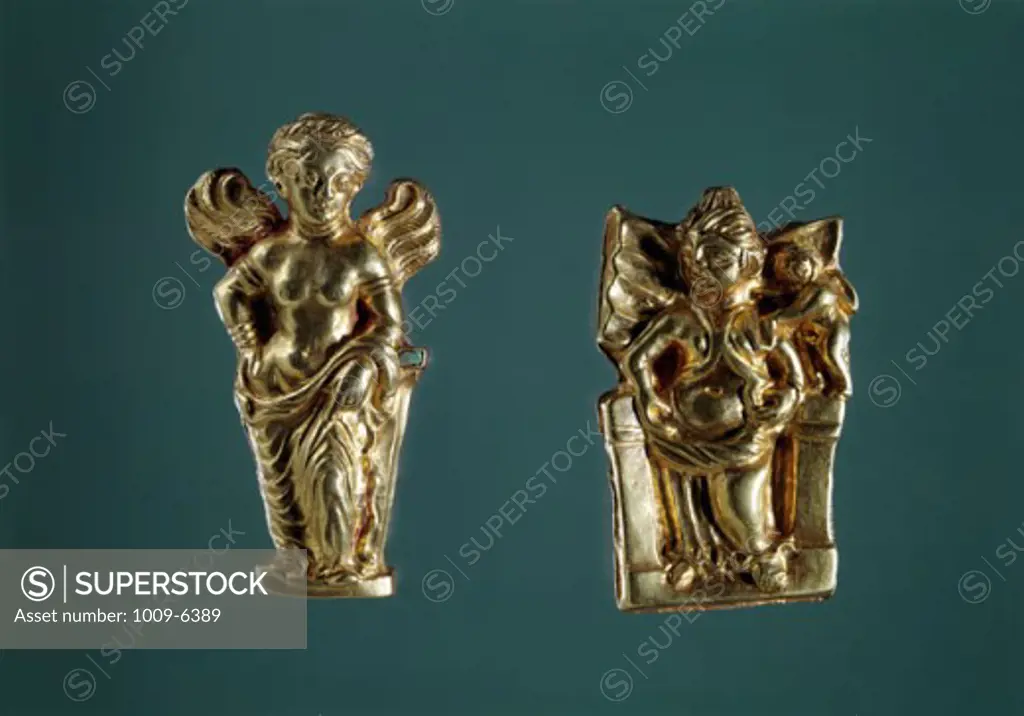 Bactrian Gold: Figurines of Bactrian Aphrodite (Left) & Kushun Aphrodite (Right) Artist Unknown Kabul Museum, Afghanistan 