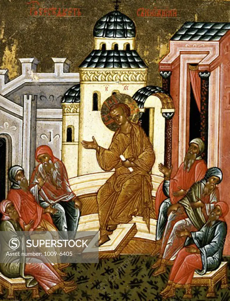 The Mid-Pentecost Artist Unknown End of 15th Century Icon Cathedral of St. Sophia Novgorod, Russia Tempera on canvas