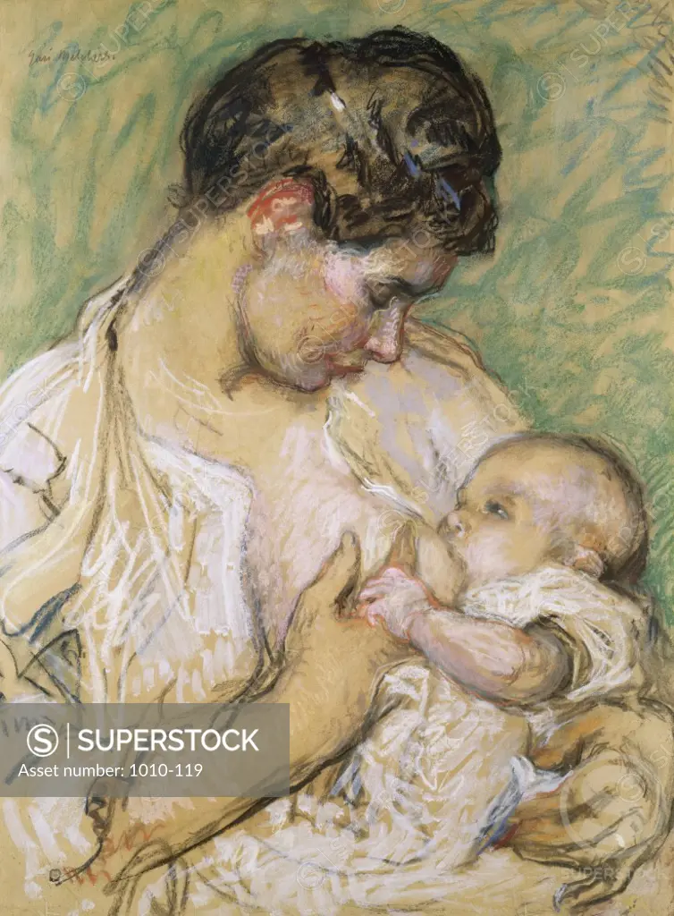 Mother and Child  1905-1908  Julius Gari Melchers (1860-1932/American)     