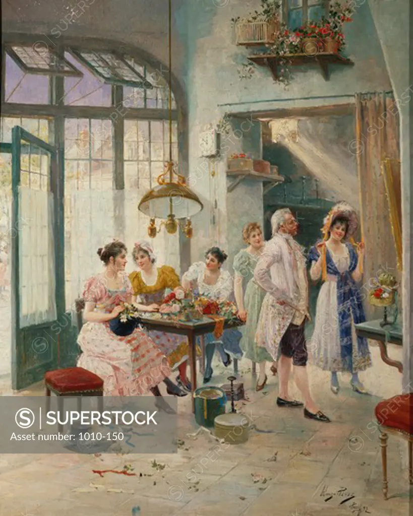 At the Milliners by Alonzo Perez, 1893-1914