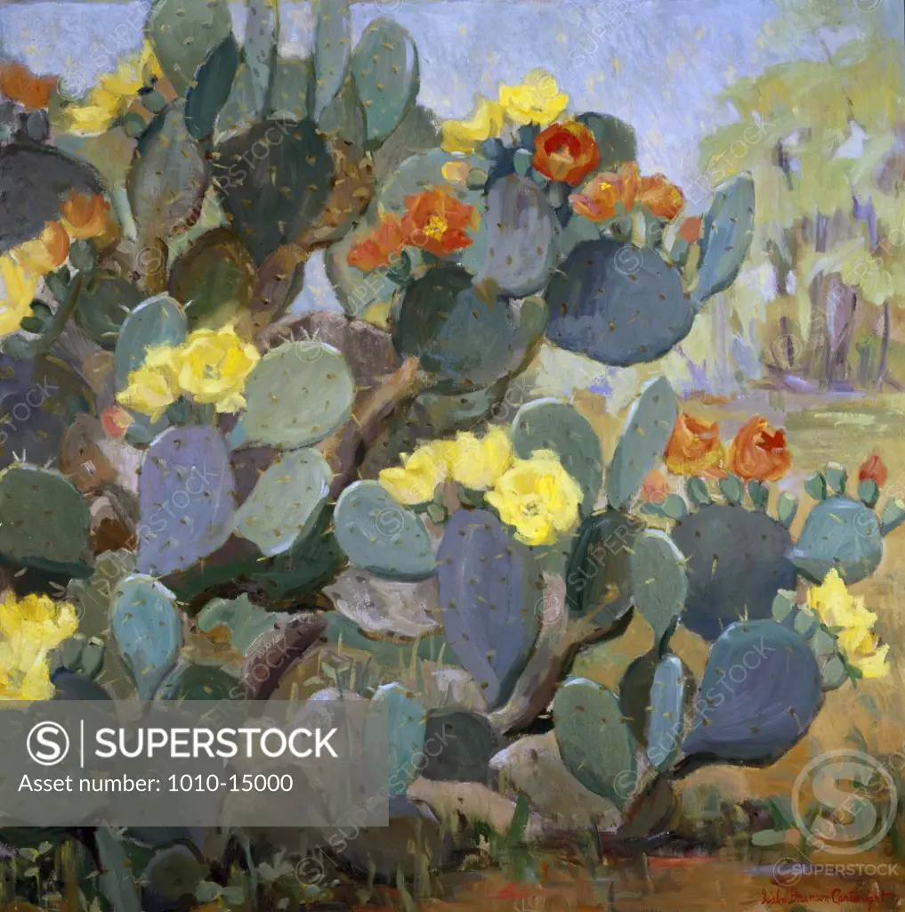 Prickly Pear by Isabel Bronson Cartwright, oil on canvas, b. 1885, Private collection
