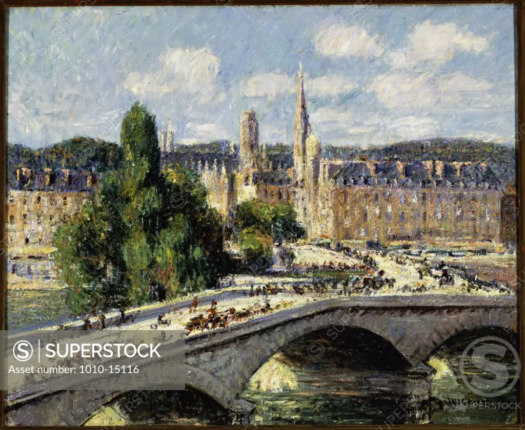Le Pont Conneille, Rouen Gustave Loiseau (1865-1935/French)  Oil on canvas     
