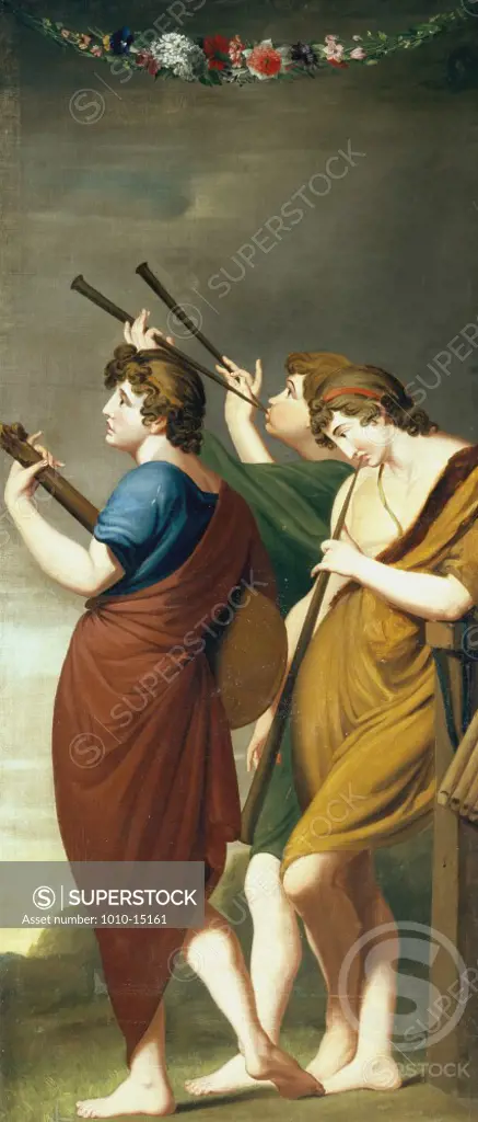 Musicians   Attributed to Angelica Kauffmann (1741-1807/Swiss) Oil on Canvas 