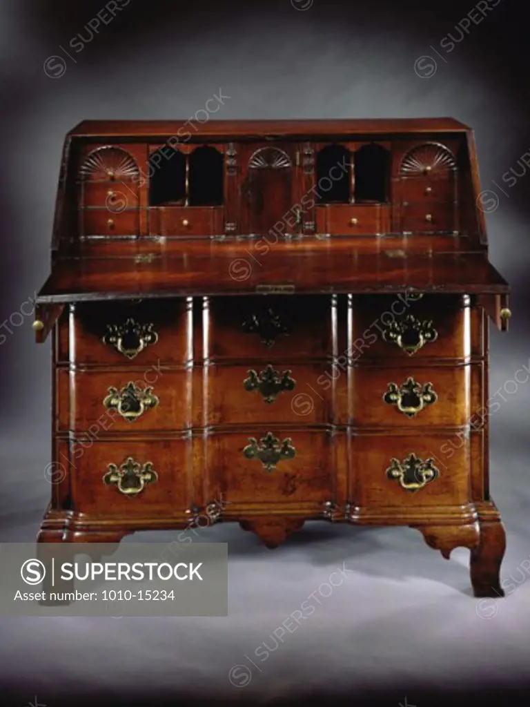 Chippendale Open Desk Antique Furniture