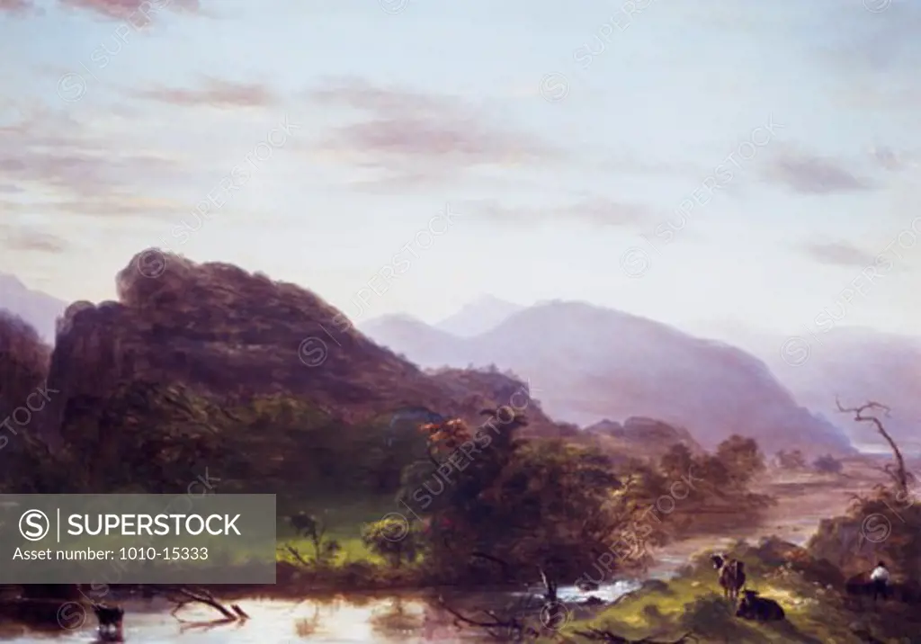 Mountain Landscape Circa 1861 Mount, Shepard Alonzo 1804-1868, American 