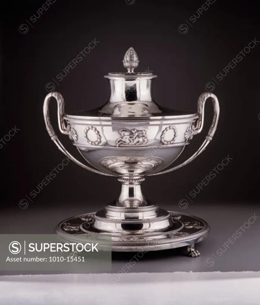 French Empire Silver Tureen Antiques-Housewares 