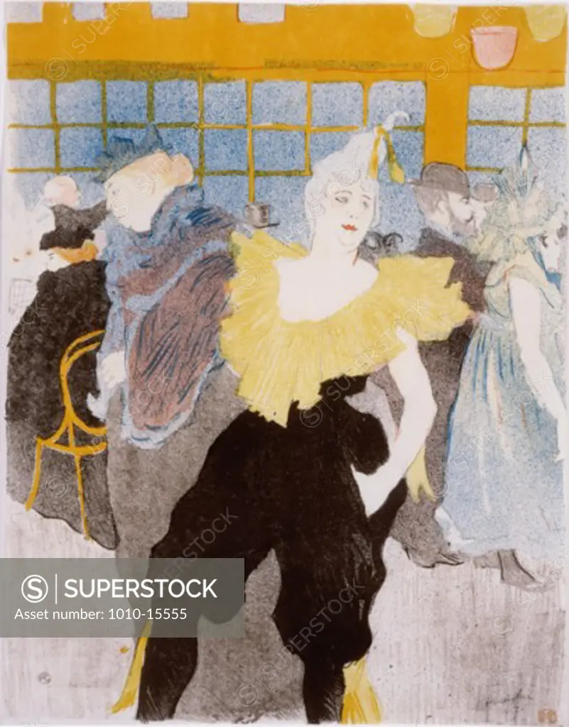 Le Clowness Au Moulin Rouge 1897 Henri de Toulouse-Lautrec (1864 -1901 French) Lithograph