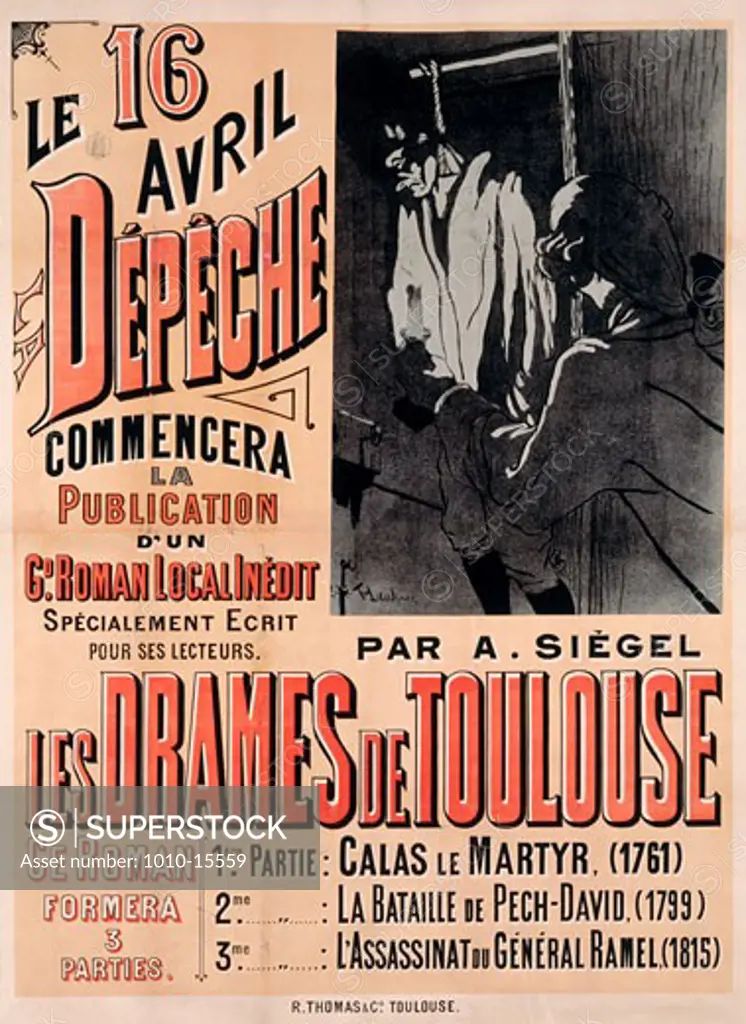 Le Pendu 1892 Henri de Toulouse-Lautrec (1864-1901 French) Lithograph 