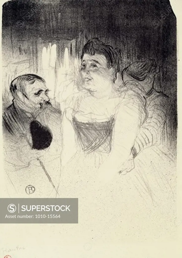 Judic by Henri de Toulouse-Lautrec, Lithograph, 1893, 1864-1901