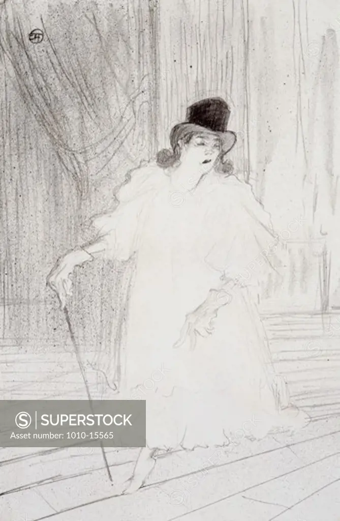 Cecy Loftus by Henri de Toulouse-Lautrec, 1864-1901