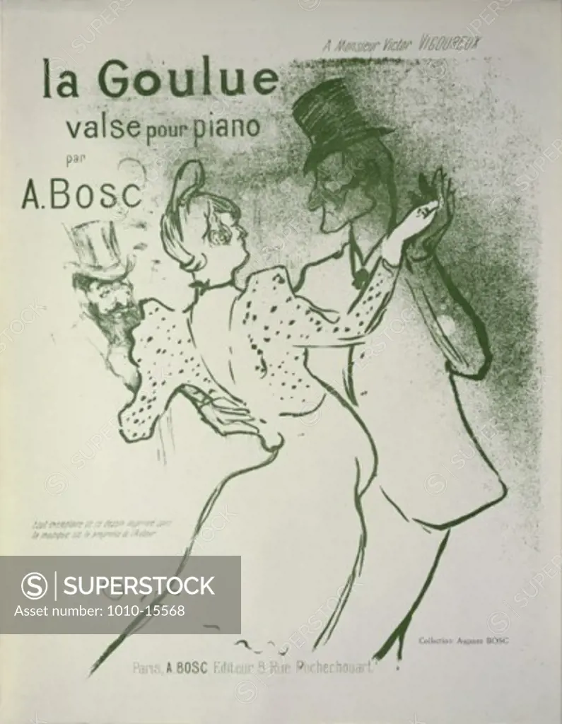 La Goulue 1894 Henri de Toulouse-Lautrec (1864-1901 French) Lithograph 