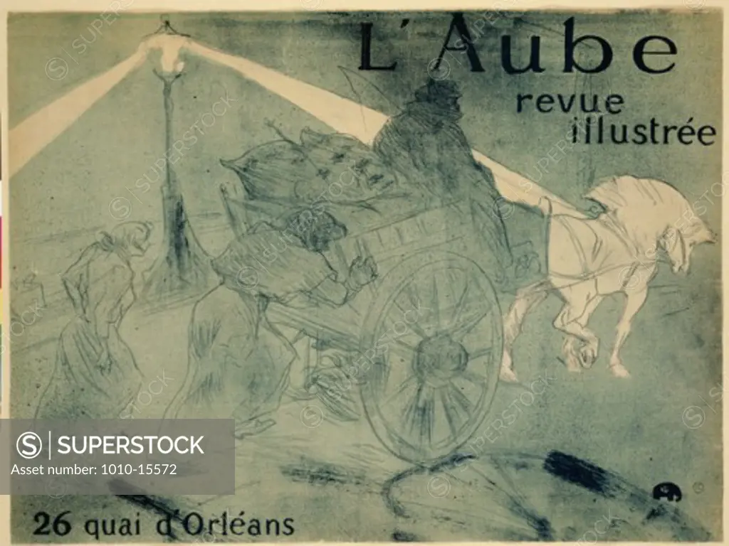 L'Aube 1896 Henri de Toulouse-Lautrec (1864-1901 French) Lithograph 