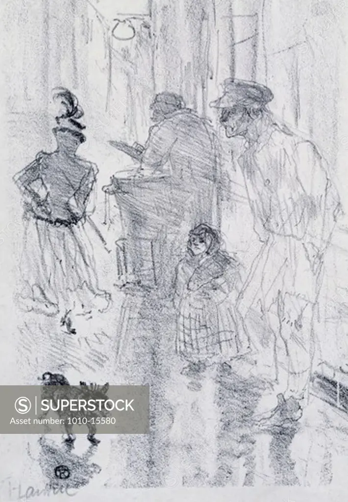 Le Marchand De Marrons by Henri de Toulouse-Lautrec, 1864-1901