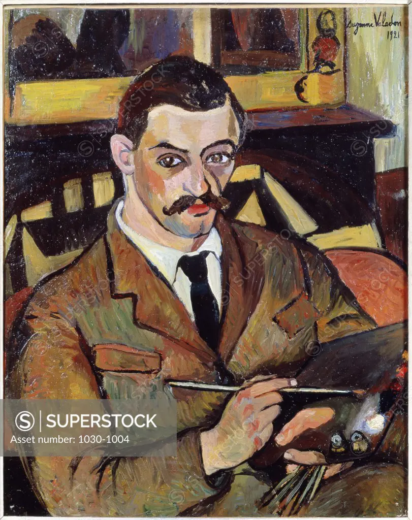 Portrait of Maurice Utrillo   1921,  Suzanne Valadon (1867-1938 /French)  Oil on Canvas  P. Petrides Collection, Paris    