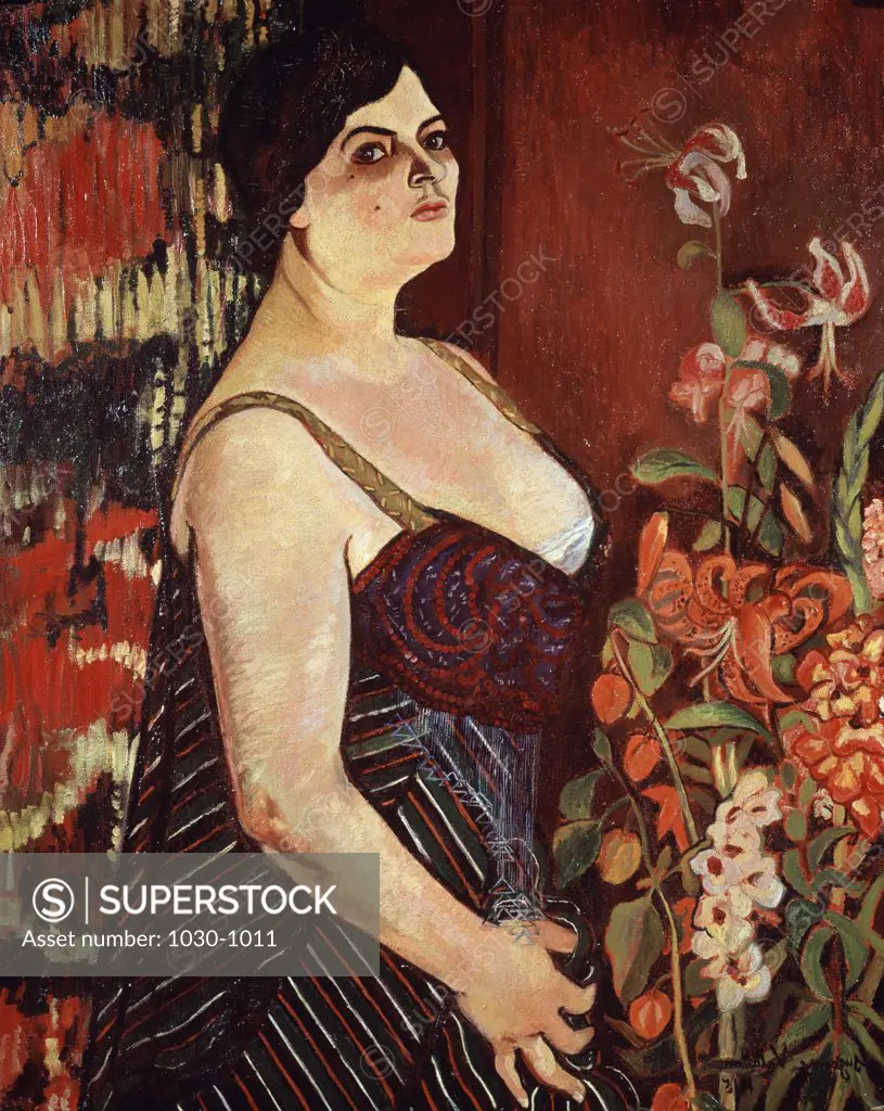 Portrait of Madam Coquiot 1915 Suzanne Valadon (1867-1938 French) Oil on canvas Musee du Palais Carnoles, Menton, France 