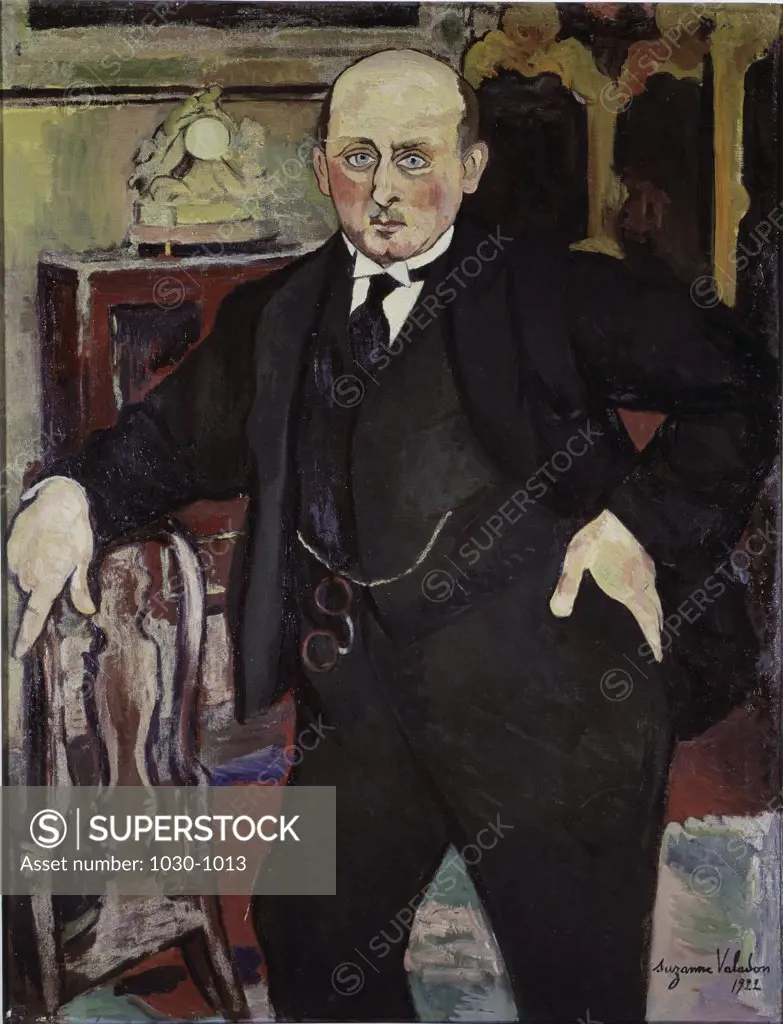 Portrait of Mr. Mori  1922 Suzanne Valadon (1865 -1938 French) Oil on canvas Musee du Palais Carnoles, Menton, France