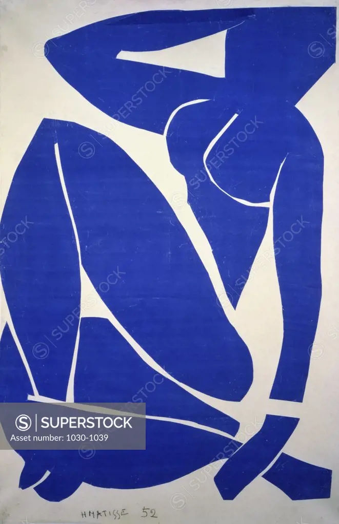 Blue Nude III Henri Matisse (1869-1954/French) Musee National d'Art Moderne, Centre Pompidou, Paris, France    
