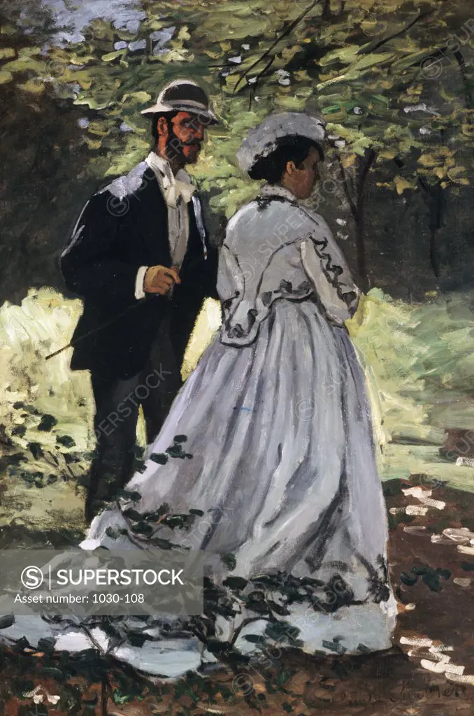 The Walkers by Claude Monet,  (1840-1926),  USA,  Washington DC,  National Gallery of Art