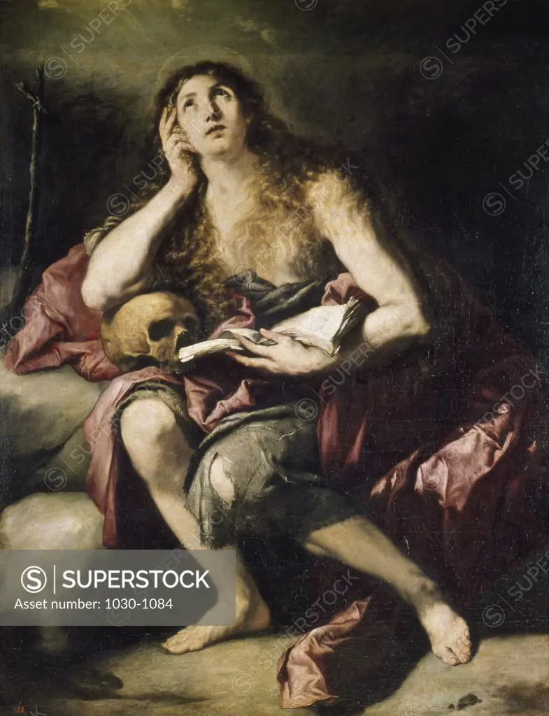 The Penitent Magdalen Jusepe de Ribera (1591-1652/Spanish) Oil on canvas  Museo del Prado, Madrid  