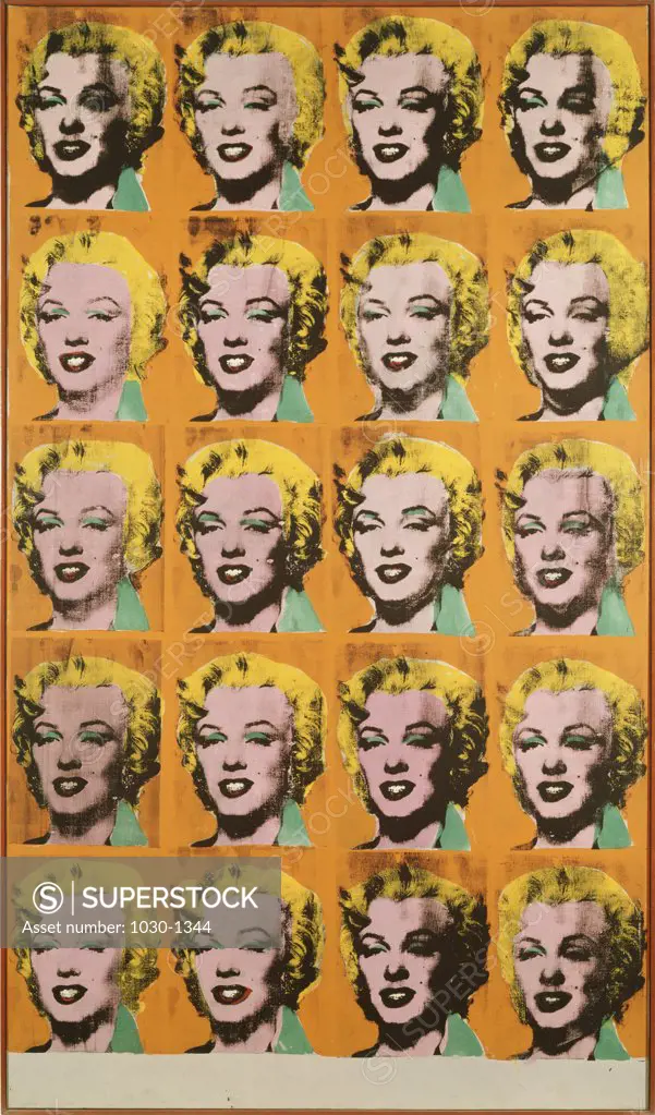 Twenty Marilyns 1962 Andy Warhol (1928-1987/American) Serigraph on canvas Private Collection, Paris   