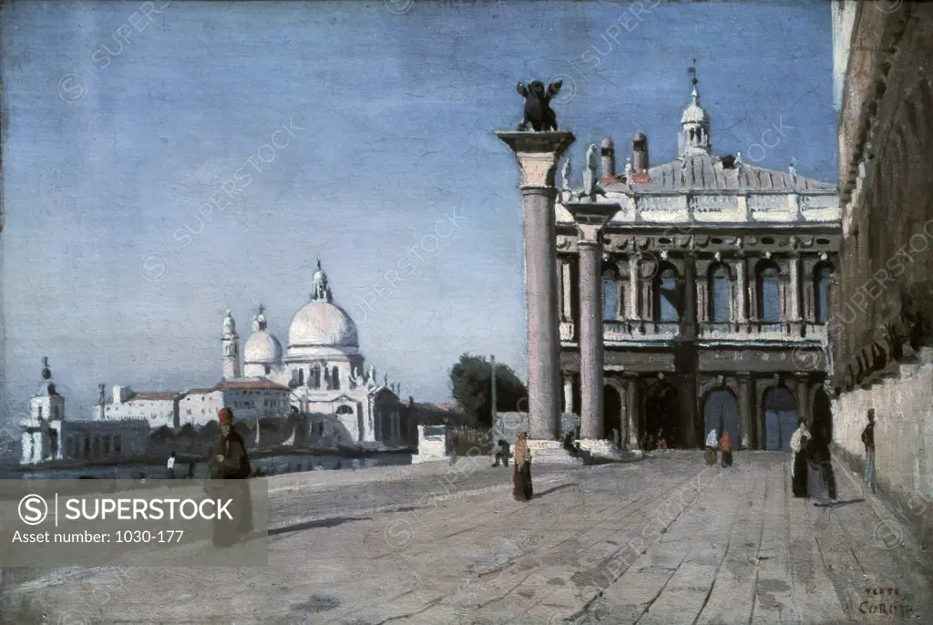 Morning in Venice Jean-Baptiste-Camille Corot (1796-1875 French) Pushkins Museum of Fine Arts, Moscow, Russia 