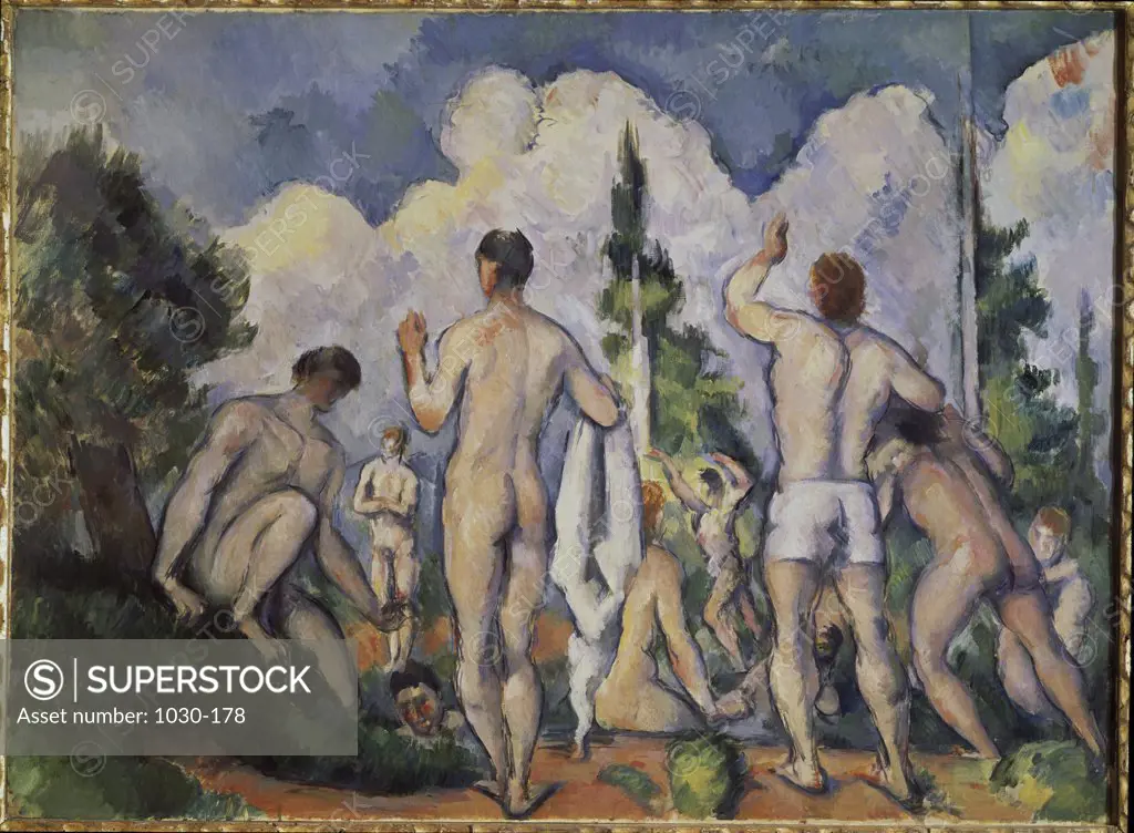 Bathers ca.1890-1892 Paul Cezanne (1839-1906 French) Oil on canvas Musee d'Orsay, Paris, France
