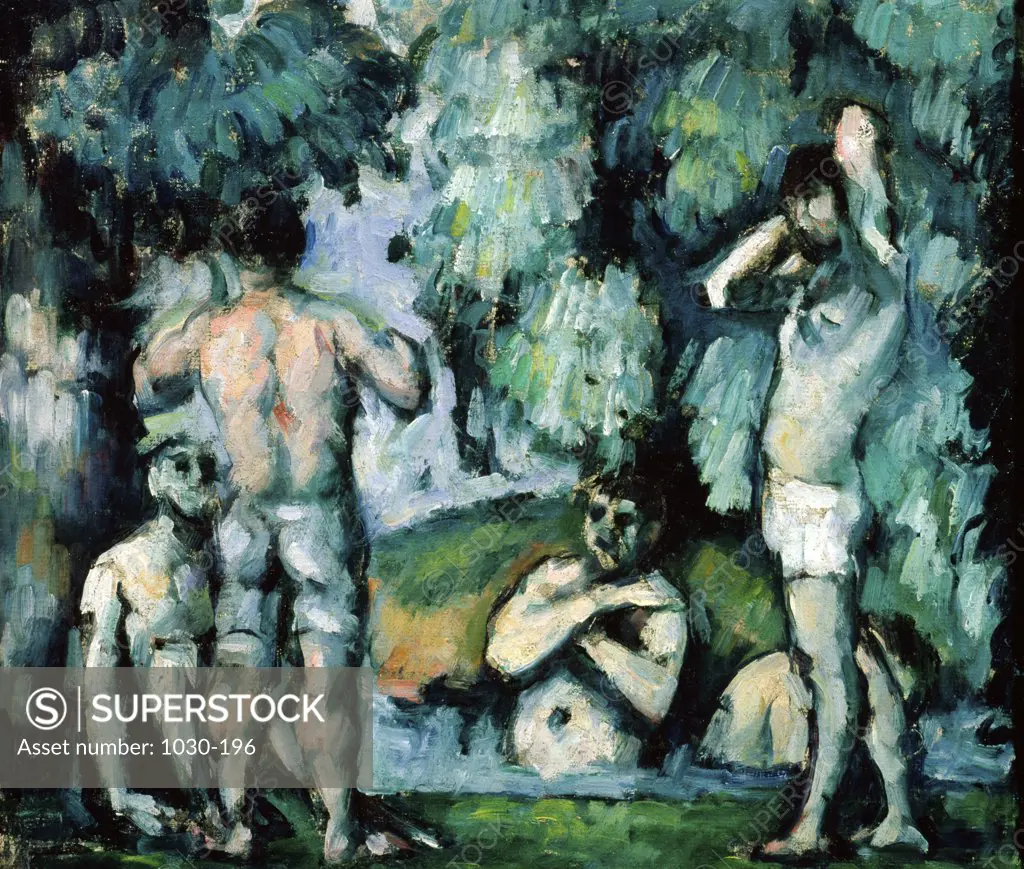 The Five Bathers c.1875-1877 Paul Cezanne (1839-1906 French) Oil on canvas Musee d'Orsay, Paris, France
