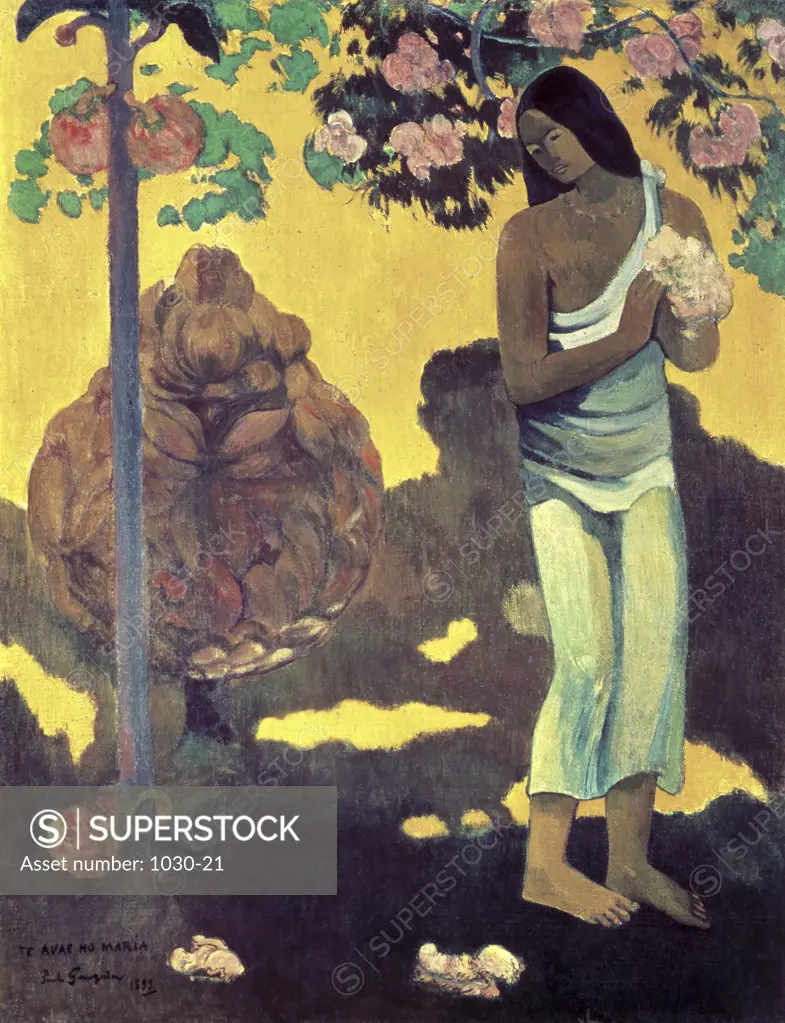 The Month of Maria, 1899, Paul Gauguin (1848-1903/French), Oil on canvas, Hermitage Museum, St Petersburg, Russia