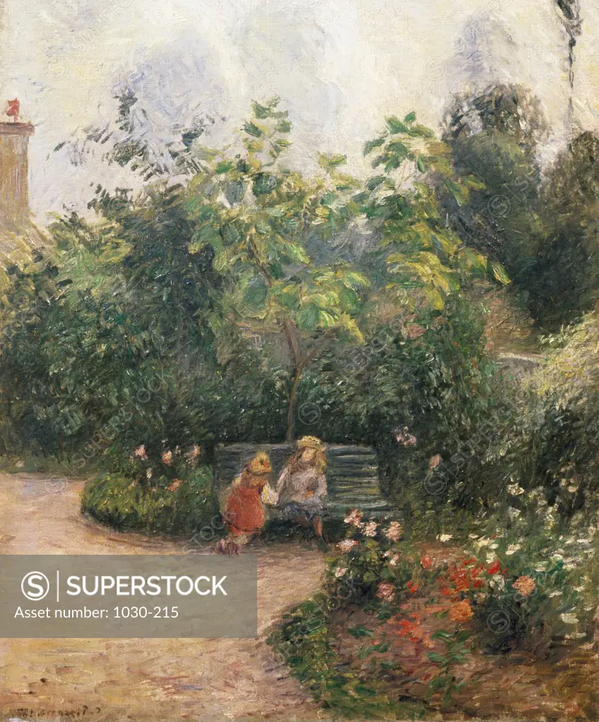 A Corner of the Garden at the Hermitage Un Coin de Jardin a l'Hermitage Camille Pissarro (1830-1903 French) Oil on canvas Musee d'Orsay, Paris