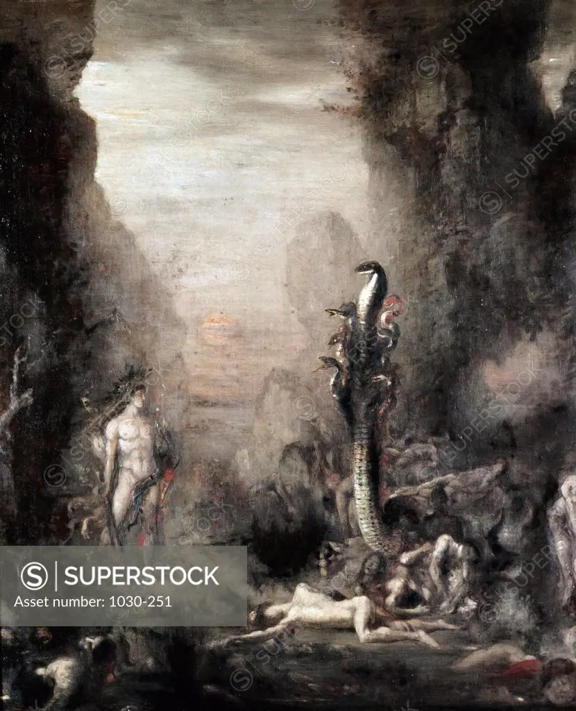 Hercules and the Hydra of Lerne Gustave Moreau (1826-1898 French) National Gustave Moreau Museum, Paris, France 