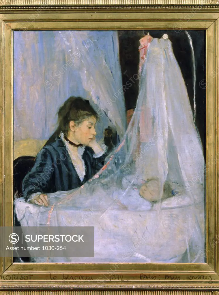 The Cradle 1872 Berthe Morisot (1841-1895/French)  Oil on canvas Musee d' Orsay, Paris 