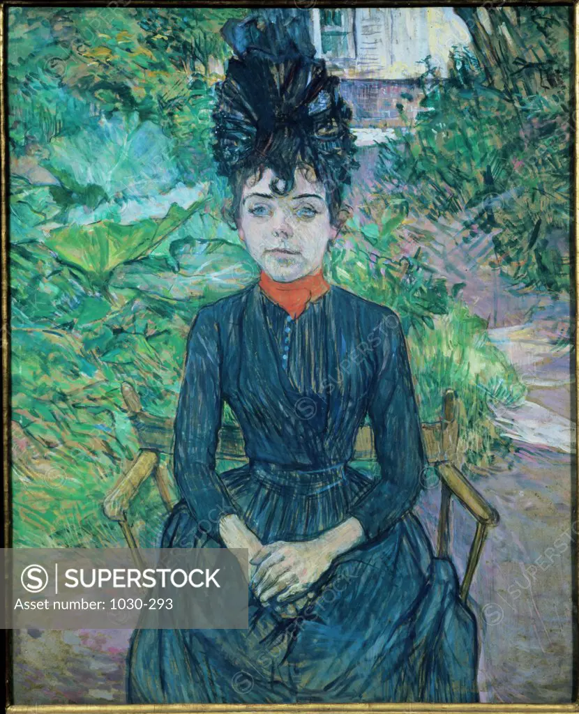 Justine Dieuhl  C.1891 Henri de Toulouse-Lautrec (1864-1901 French) Painting Musee d'Orsay, Paris, France