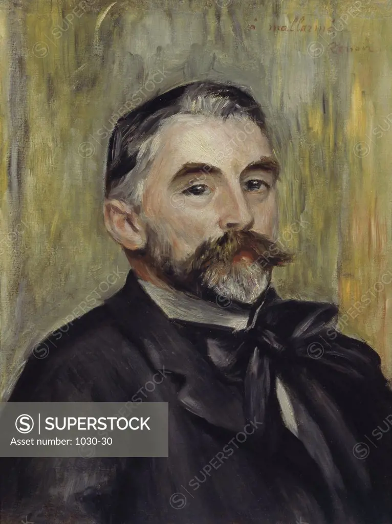 Portrait of Stephane Mallarme Pierre Auguste Renoir (1841-1919/French) Oil on Canvas Chateau de Versailles, Versailles, France
