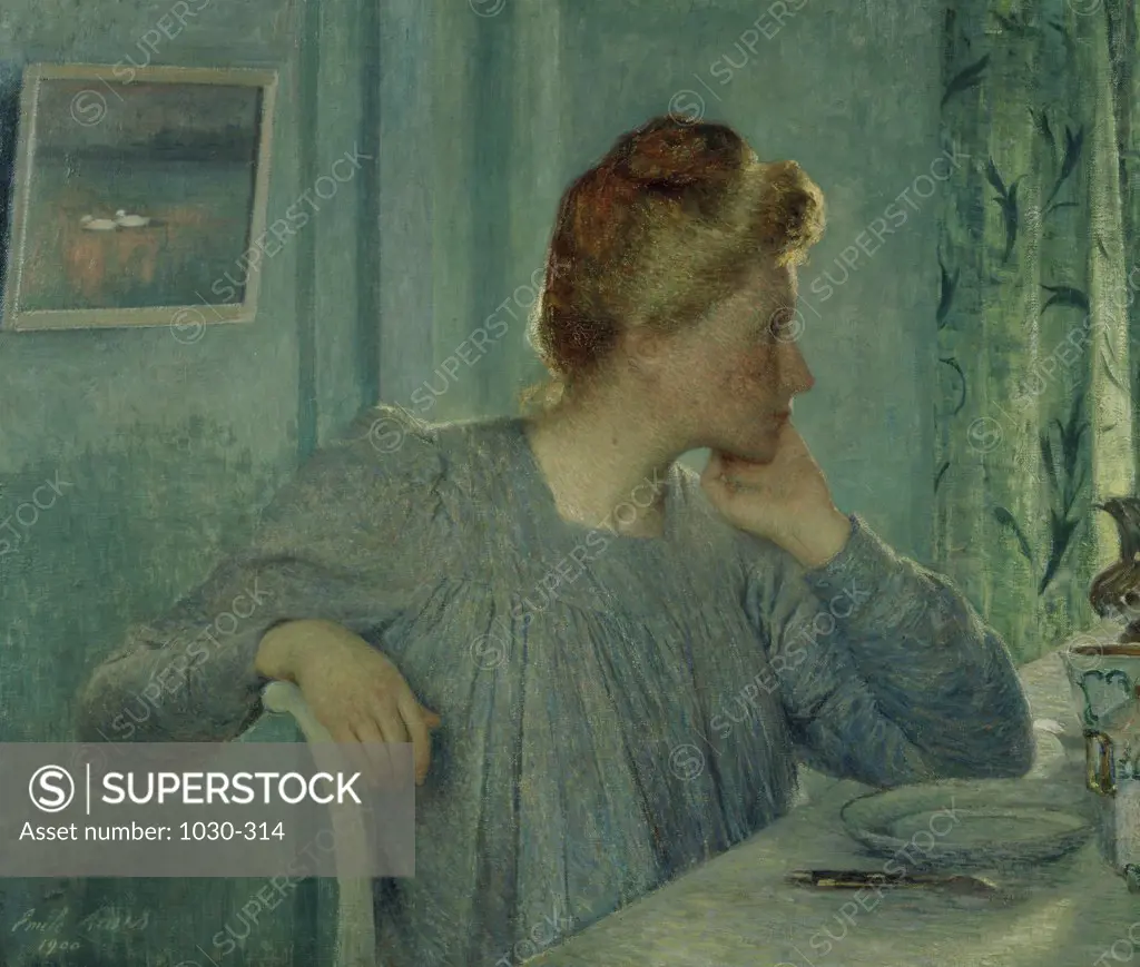 Woman (Femme)  1900 Emile Claus (1849-1924/Belgian)  Oil on canvas Muse des Beaux-Arts, Tournai, Belgium 