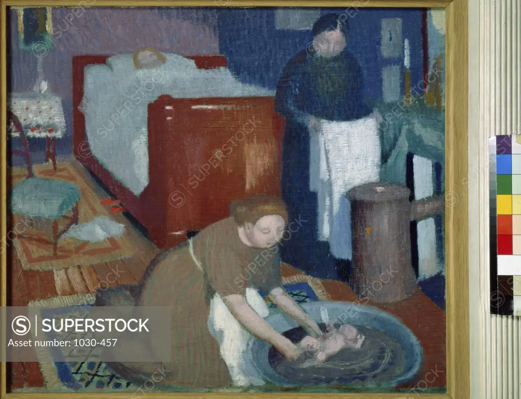 First Bath  (Premiere Toilette)  c. 1899 Maurice Denis (1870-1943/French)  Oil on canvas Private Collection    