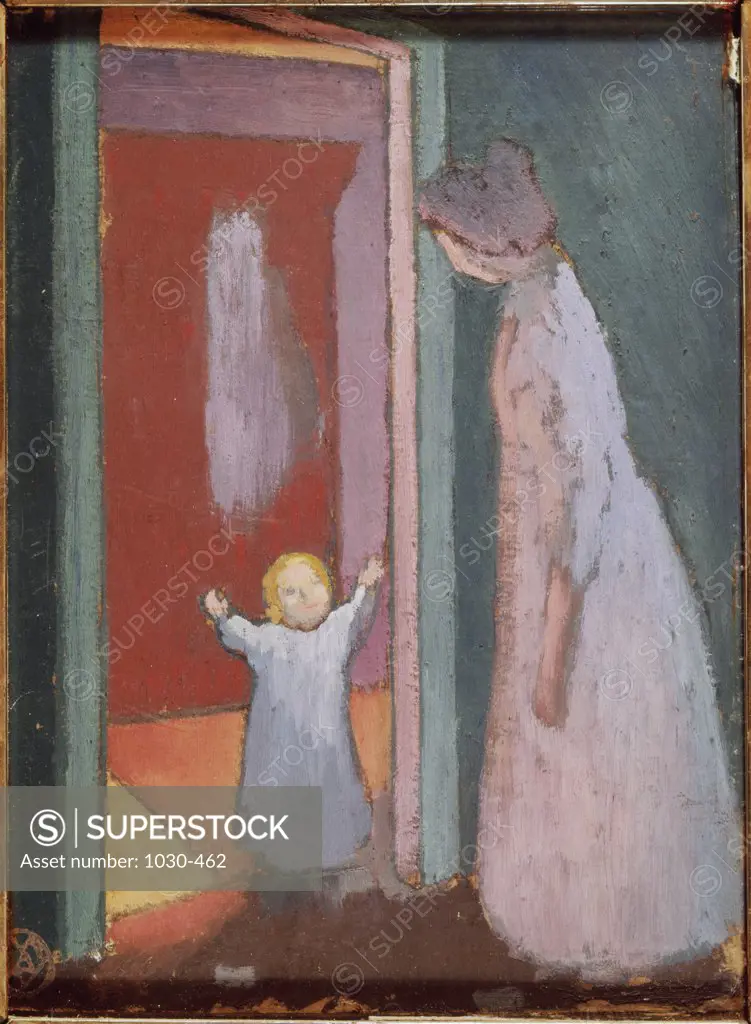 The Child in the Doorway 1897 Maurice Denis (1870-1943 French) Painting Private Collection