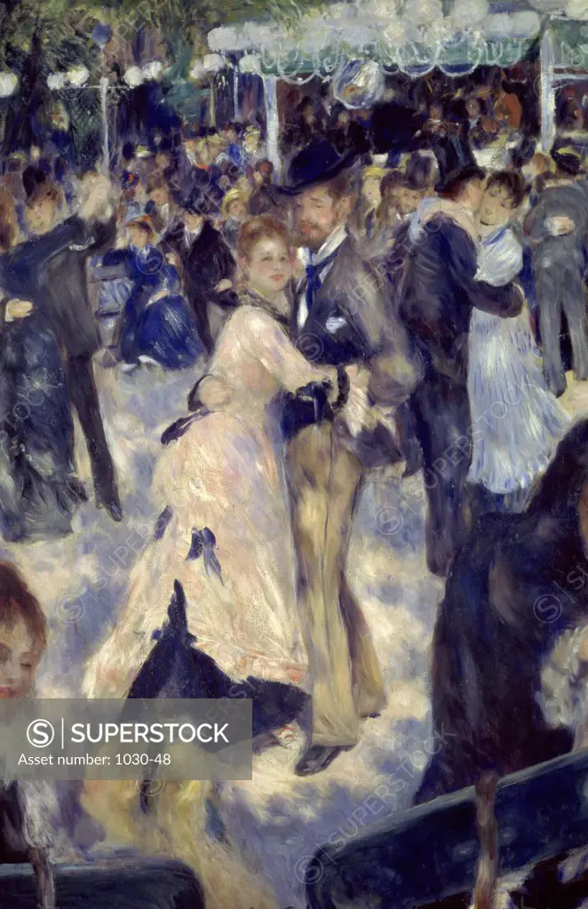 Ball at the Moulin de la Galette (Detail)  1876 Pierre-Auguste Renoir (1841-1919/French)  Oil on canvas Musee d'Orsay, Paris  