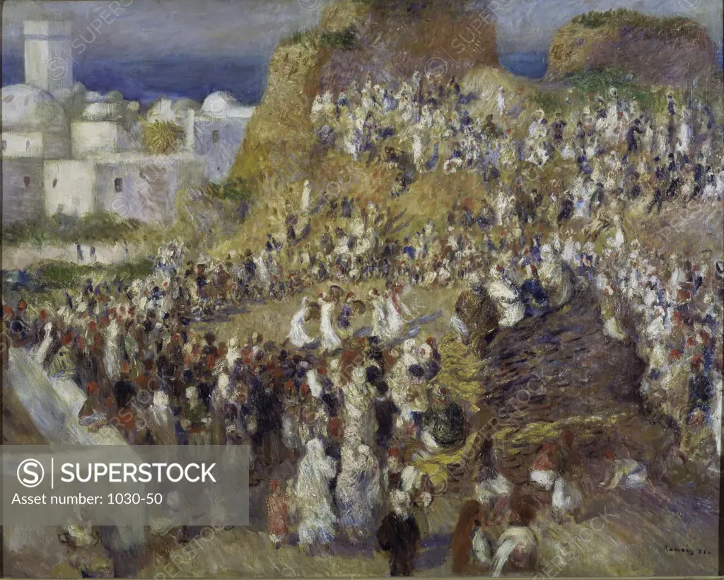 The Mosque (Arab Holiday)  1881 Pierre Auguste Renoir (1841-1919 French) Oil on canvas Musee d'Orsay, Paris, France