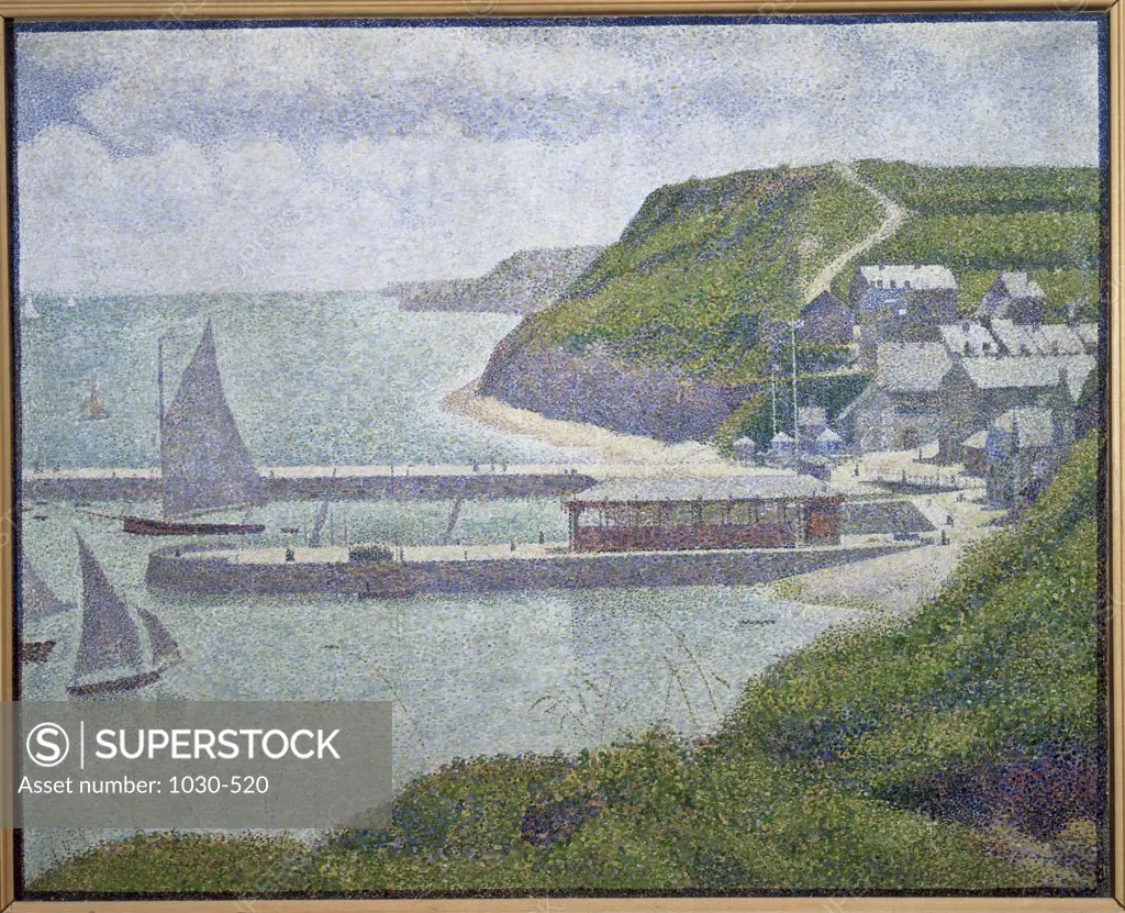 Port-En-Bessin, Outer Harbor (High Tide) 1888 Georges Seurat (1859-1891French) Oil on canvas Musee d'Orsay, Paris