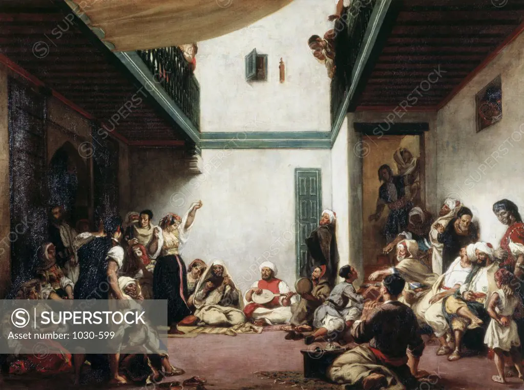 Noce Juive Au Maroc Jewish Wedding In Morocco 1839 EugeneDelacroix (1798-1863 French) Oil On Canvas Musee du Louvre, Paris, France