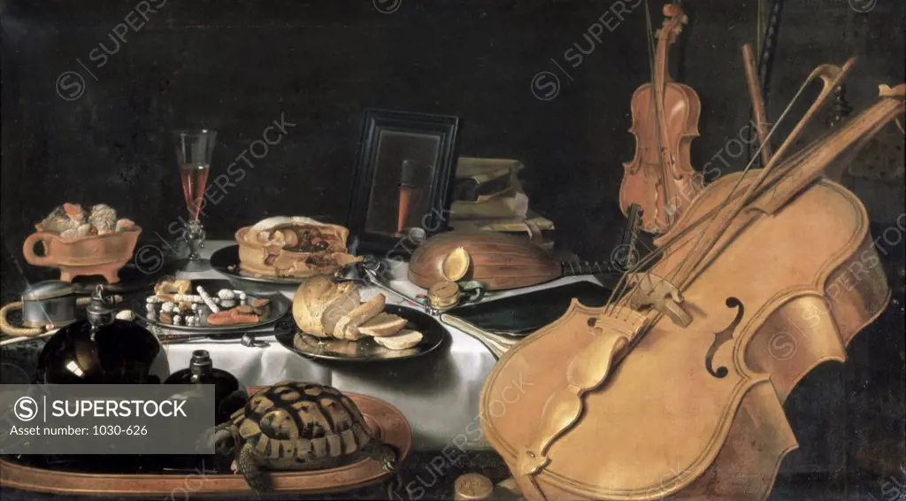Still Life With Musical Instruments Pieter Claesz (ca.1597-1661Dutch) Musee du Louvre, Paris 