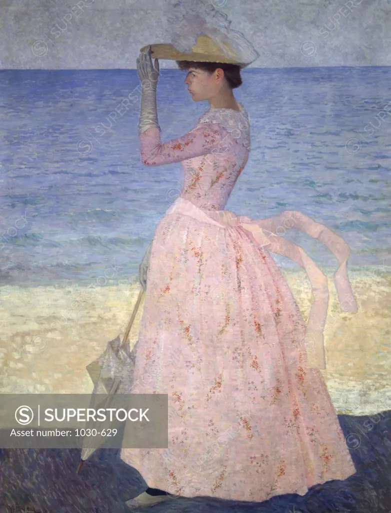 Woman with Parasol  c. 1890 Aristide Maillol (1861-1944/French)  Oil on canvas Musee d'Orsay, Paris     
