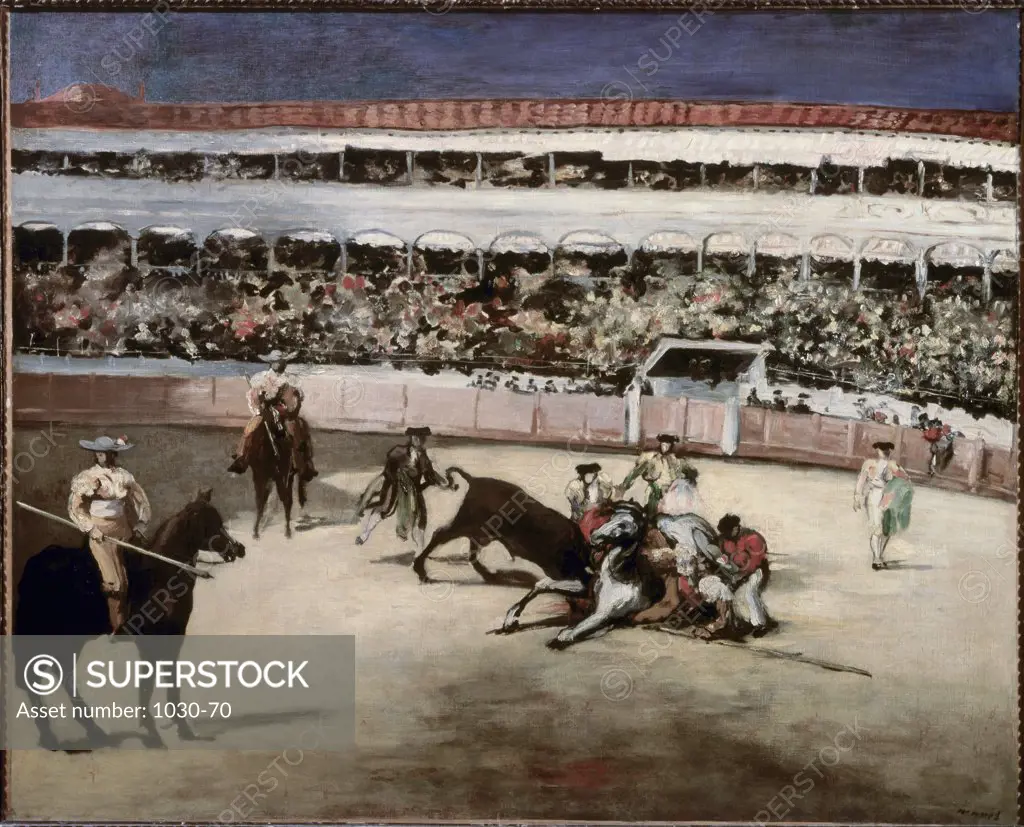 Bullfight 1865-1866 Edouard Manet (1832-1883 French) Oil on canvas Musee d'Orsay, Paris, France