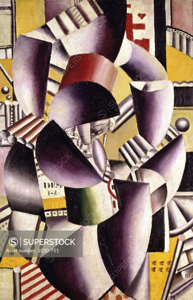 The Two Acrobats 1918 Fernand Leger (1881-1955 /French) Oil on canvas Norman Granz Collection, Geneva   