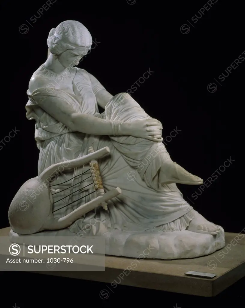 Statue of Sappho James Pradier (1790-1852/French) Musee D'Orsay, Paris