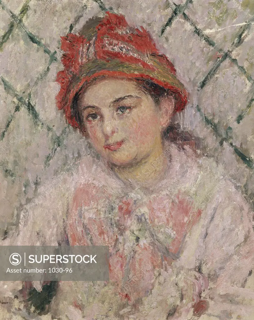 Portrait of Blanche Hoschede as a Young Girl (Mme. Jean Monet) ca.1880 Claude Monet (1840-1926/French) Oil on canvas Museum of Fine Arts, Rouen, France