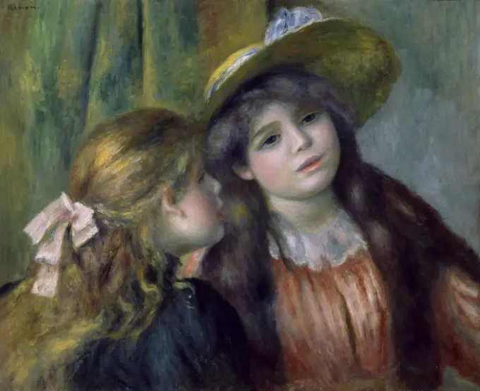 Portrait of Two Little Girls ca.1890-1892 Pierre-Auguste Renoir (1841-1919/French) Oil on canvas Musee de l'Orangerie, Paris 
